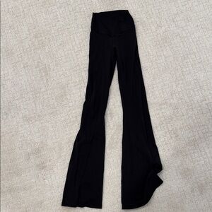 Black High-Waist Flare Yoga Pants - offline